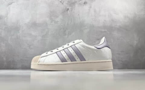 阿迪达斯Adidas originals Superstar 2 白紫纯原版本 货号：JR6984