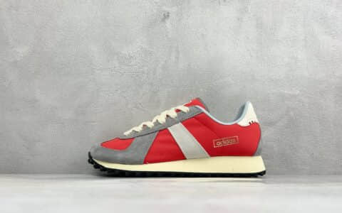 阿迪达斯Adidas originals BW RUN 舒适贴合复古风德训跑步鞋红灰纯原版本 货号：KH6074
