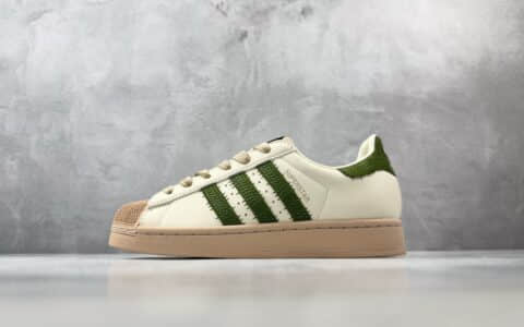 阿迪达斯Adidas originals Superstar 2 米橙绿纯原版本 货号：KJ3967