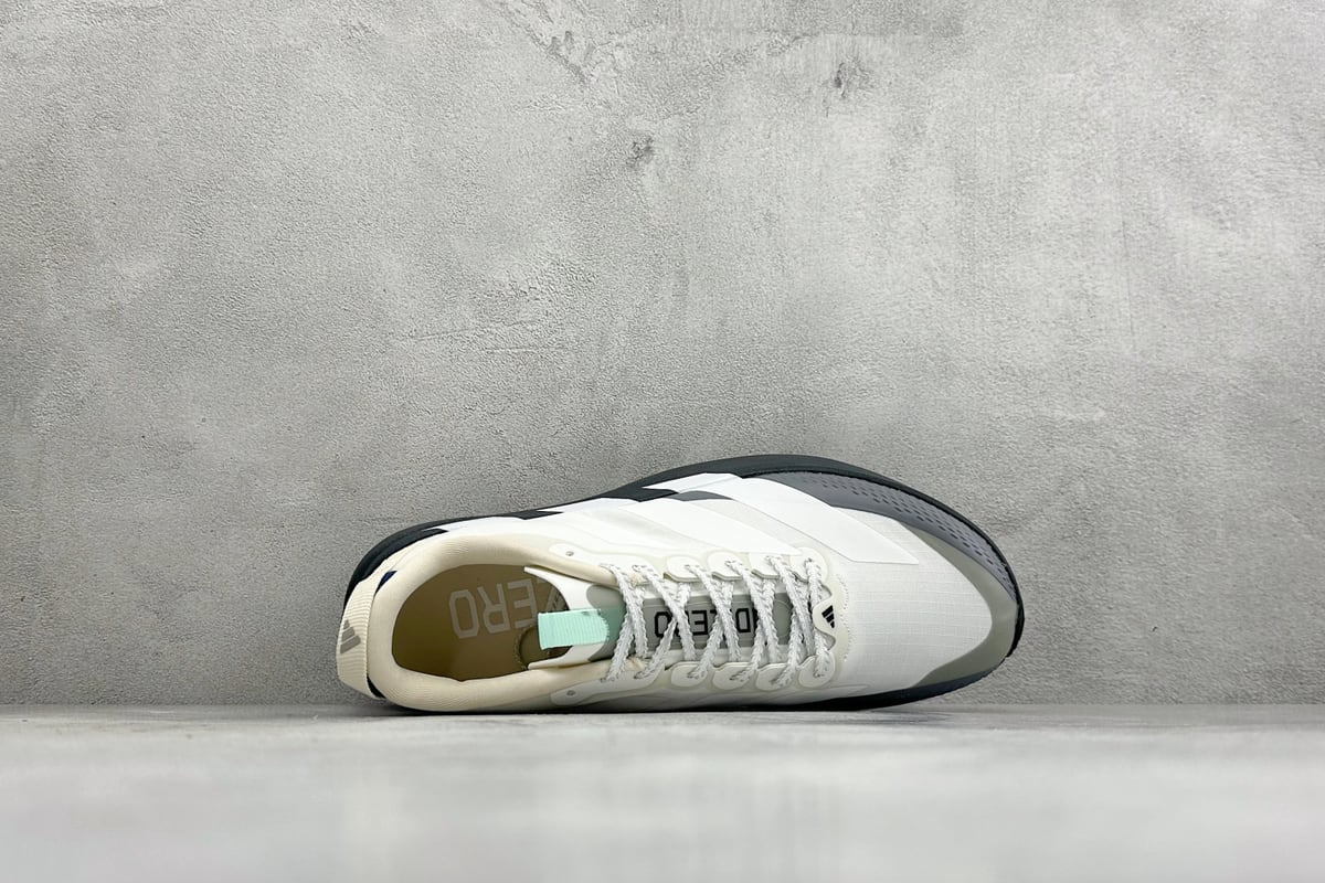 阿迪达斯 Adidas ADIZERO EVO SL ATR 阿迪超轻透气缓震跑鞋 白 背面实拍图