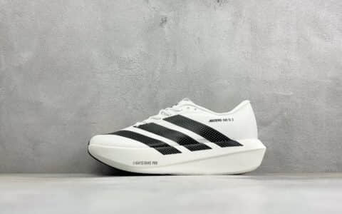 阿迪达斯Adidas ADIZERO EVO SL 2 阿迪超轻透气缓震跑鞋白黑纯原版本 货号：KK3188-Size