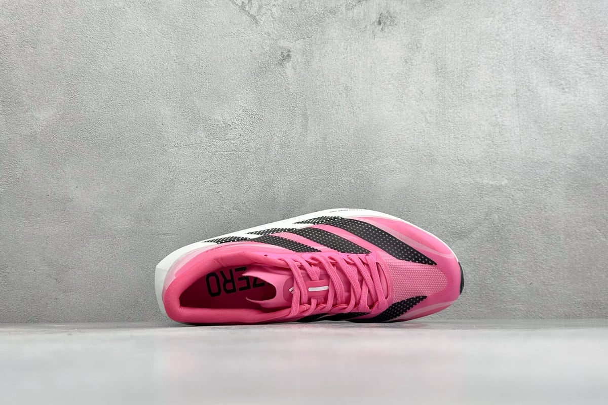 阿迪达斯 Adidas ADIZERO EVO SL 2 阿迪超轻透气缓震跑鞋 粉红 背面实拍图